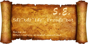 Sétáló Erzsébet névjegykártya